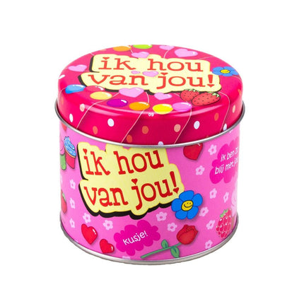 Snoepblik Ik Hou Van Jou 9cm