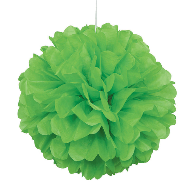 Pompon Lime Groen 40cm