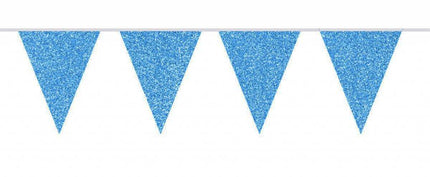 Blauwe Slingers Glitter 6m