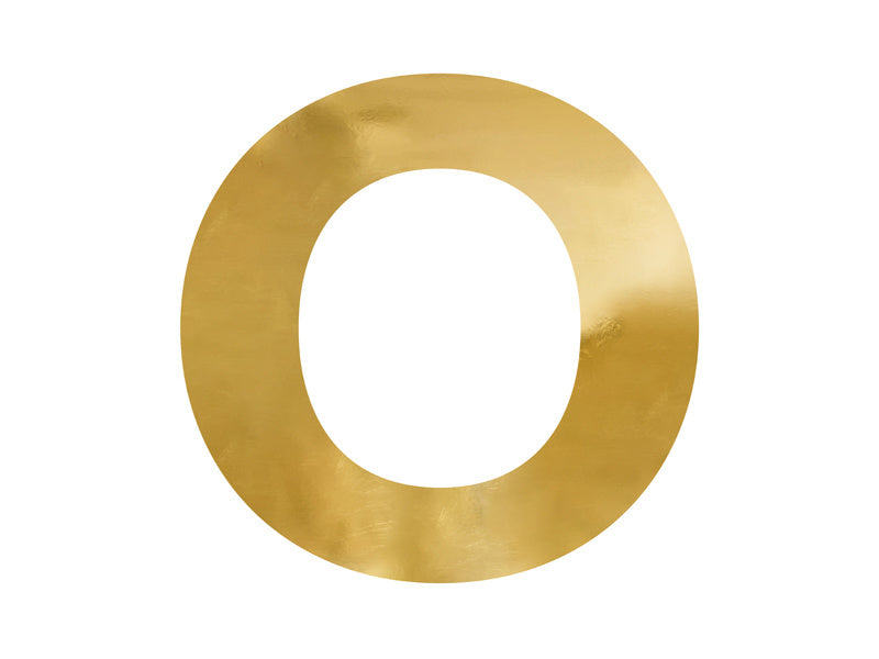 Spiegelletter O Goud 62cm