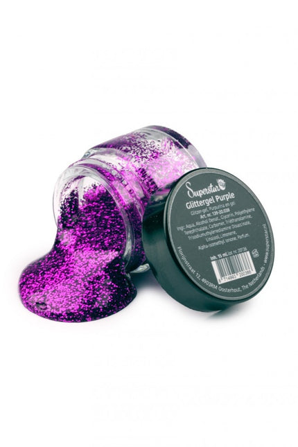 Paarse Glitter Gel