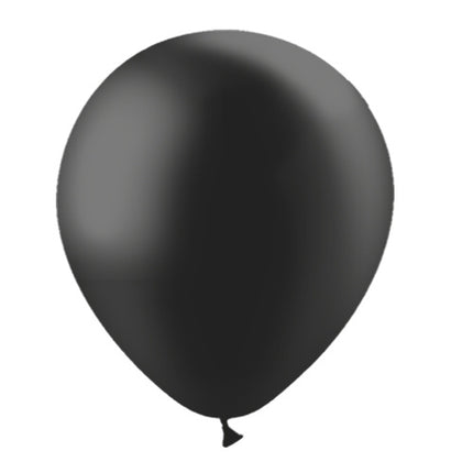 Zwarte Ballonnen Metallic 30cm 10st