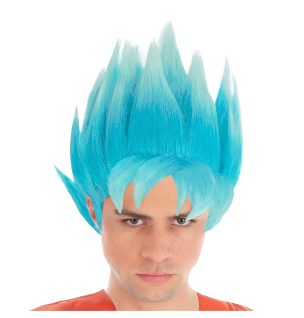 Goku Super Saiyan Pruik Blauw Dragon Ball Super