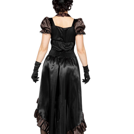 Steampunk Jurk Zwart Dames