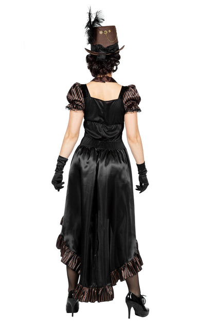 Steampunk Jurk Zwart Dames