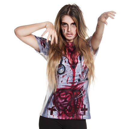 Halloween Zuster Shirt M