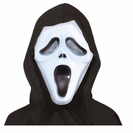 Zwart Witte Halloween Masker Spook Kind