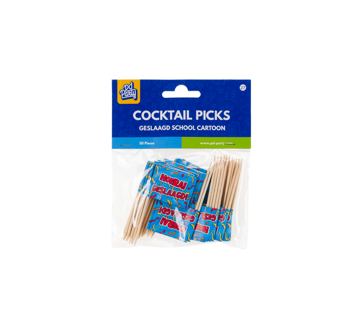 Geslaagd Cocktailprikkers 50st