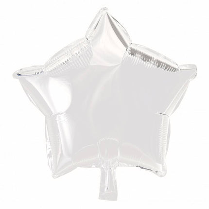 Helium Ballon Ster Wit 46cm leeg