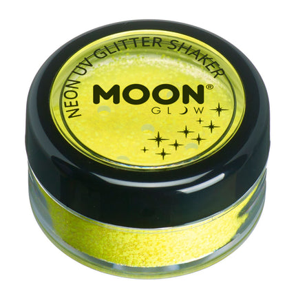 Moon Glow Neon UV Glitter Shakers Yellow 5g