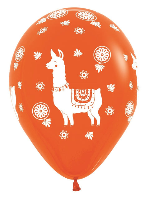 Ballonnen Lama Mix 30cm 25st