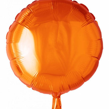 Helium Ballon Rond Oranje 46cm leeg