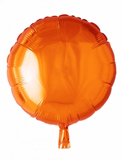 Helium Ballon Rond Oranje 46cm leeg