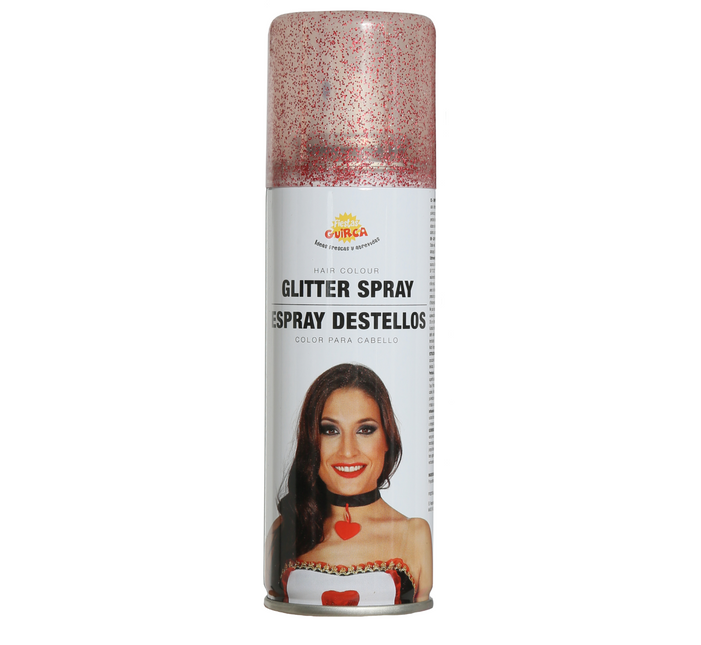 Haar Spray Glitter Rood 125ml