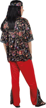 Hippie Kostuum Rood XL