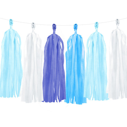 Tassel Slinger Blauw 2m