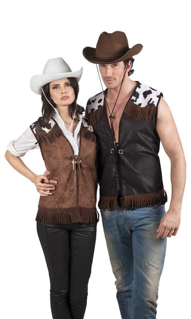 Cowboy Vest Zwart L/XL