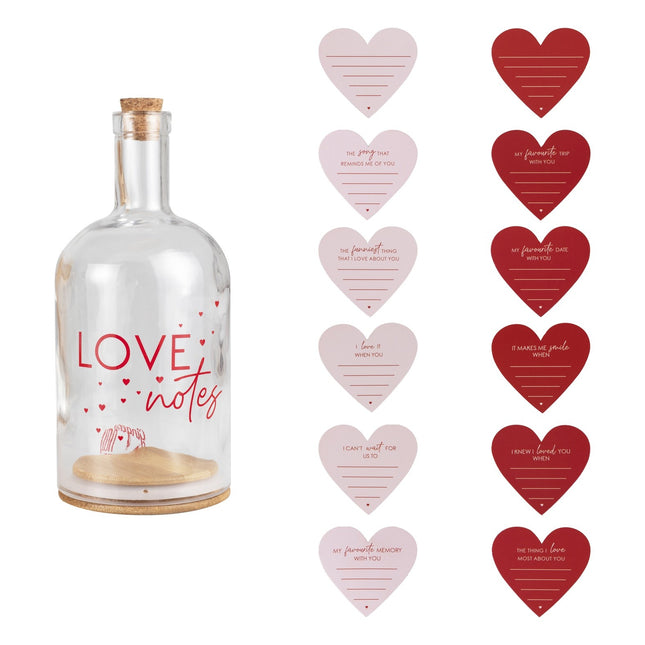 Cadeau Love Note-Fles