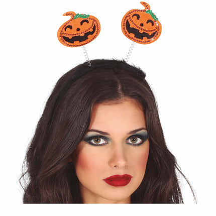 Halloween Haarband Pompoenen Pailletten