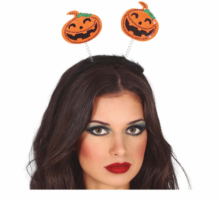 Halloween Haarband Pompoenen Pailletten