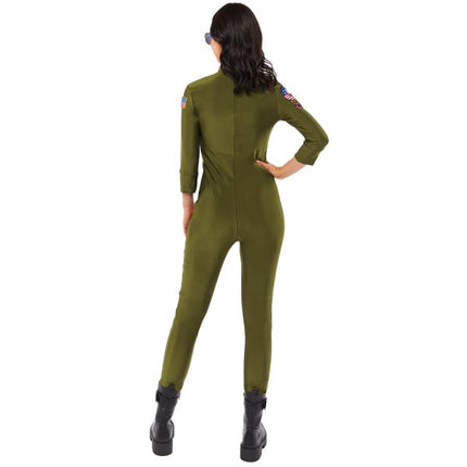 Volwassenen Kostuum Top Gun Jumpsuit Dames