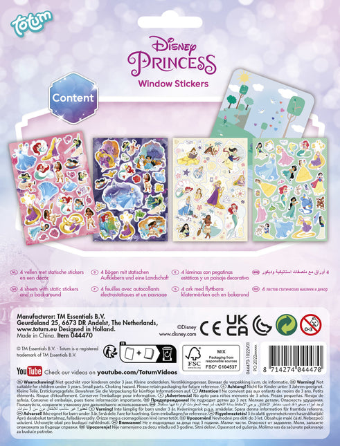 Disney Prinsessen Raamstickers