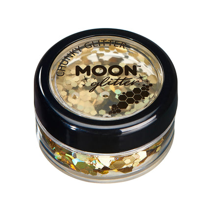 Moon Glitter Holographic Chunky Glitter Gold 3g