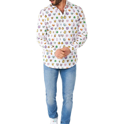 Pixel Pokémon Overhemd Heren OppoSuits