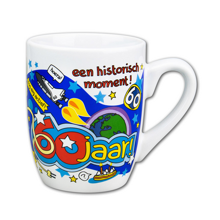 Mok 60 Jaar 12cm