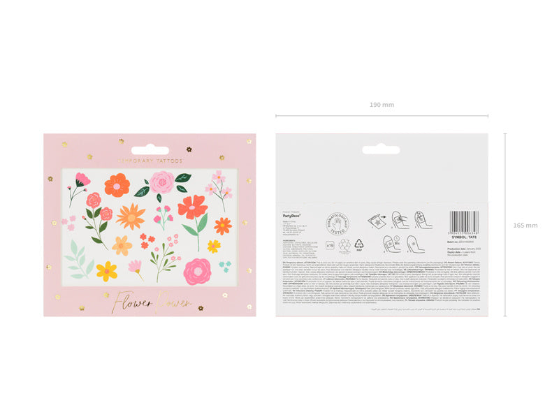 Tattoos Bloemen Mix 19st