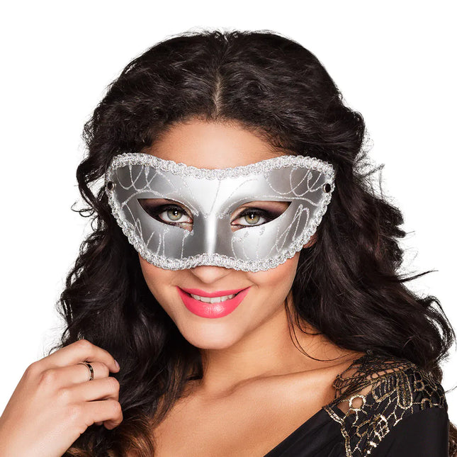 Zilveren Oogmasker Gabriella