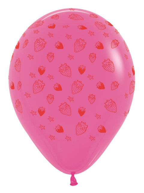 Ballonnen Strawberry Mix 30cm 25st