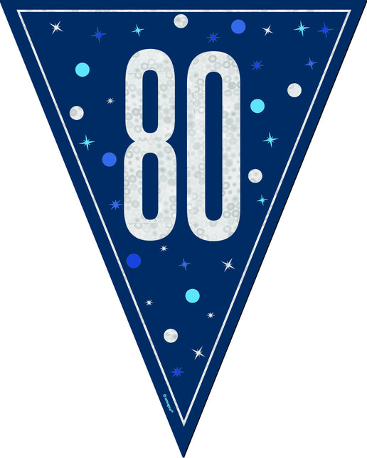 80 Jaar Slinger Blauw 2,5m