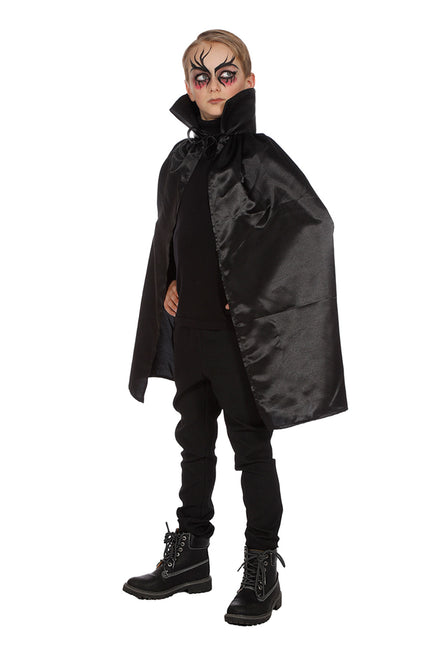 Halloween Cape Zwart Kind Dracula