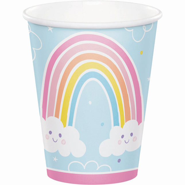 Bekers Regenboog 237ml 8st