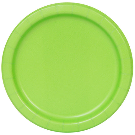 Lime Groene Borden Rond 17,5cm 8st