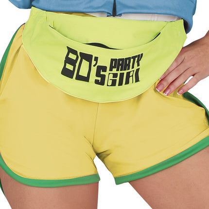 Neon 80S Kostuum Dames Party Girl