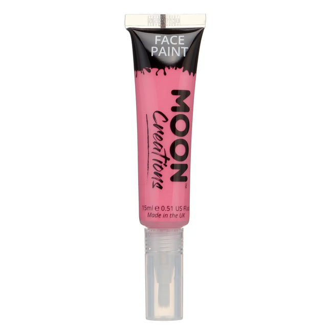 Moon Creations Face Paint met Applicator Bright Pink 15ml