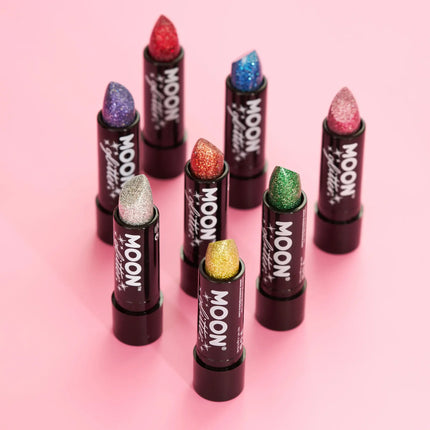 Moon Glitter Holographic Glitter Lipstick Red 4.2g