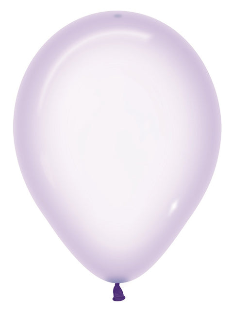 Ballonnen Crystal Pastel Lilac 350 30cm 50st