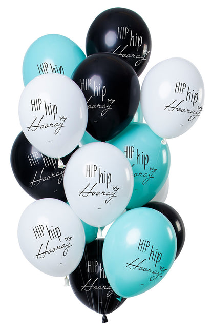 Hip Hip Hooray Ballonnen 30cm 12st