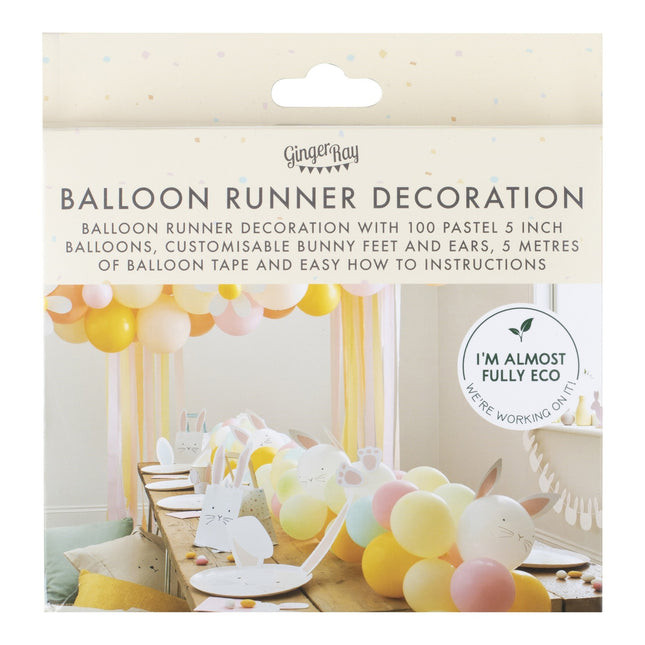 Pasen Tafeldecoratie Ballonslinger Pastel