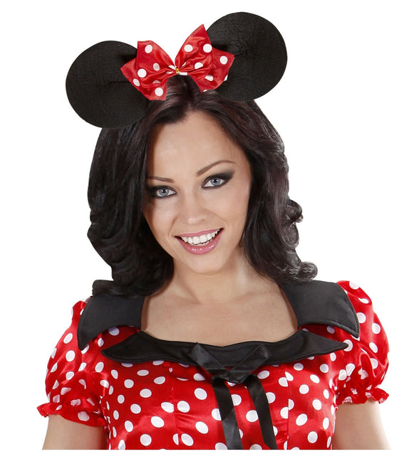 Minnie Mouse Haarband Zwart Rood