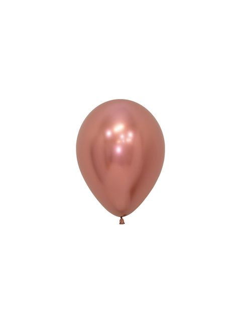 Ballonnen Reflex Rose Gold 12cm 50st