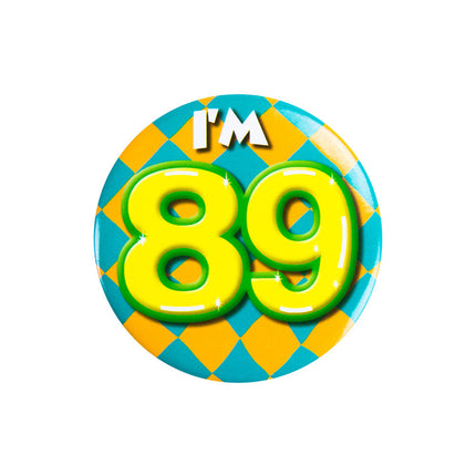 I'm 89 Button 89 Jaar 5,5cm