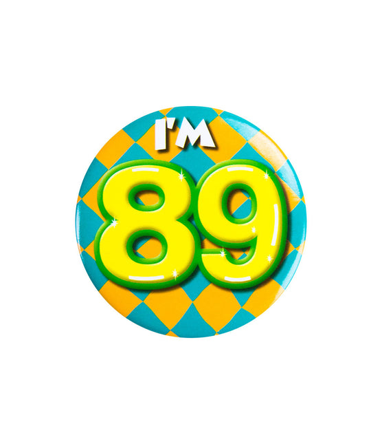 I'm 89 Button 89 Jaar 5,5cm