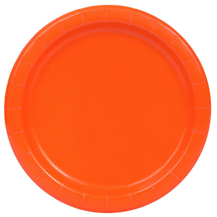 Oranje Borden Rond 17,5cm 8st