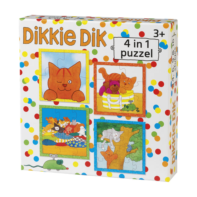 Dikkie Dik 4- In 1 Puzzel