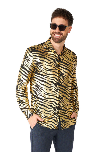 Tijger Goud Overhemd Heren OppoSuits