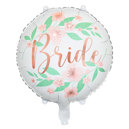 Helium Ballon Bride Bloemen Leeg 45cm